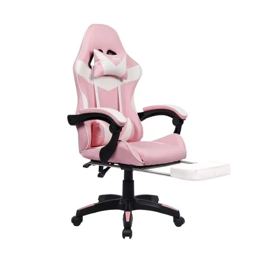 Neo Reclining Gaming Office Chair – Green, PU Leather with Footrest, Lumbar & Headrest Support