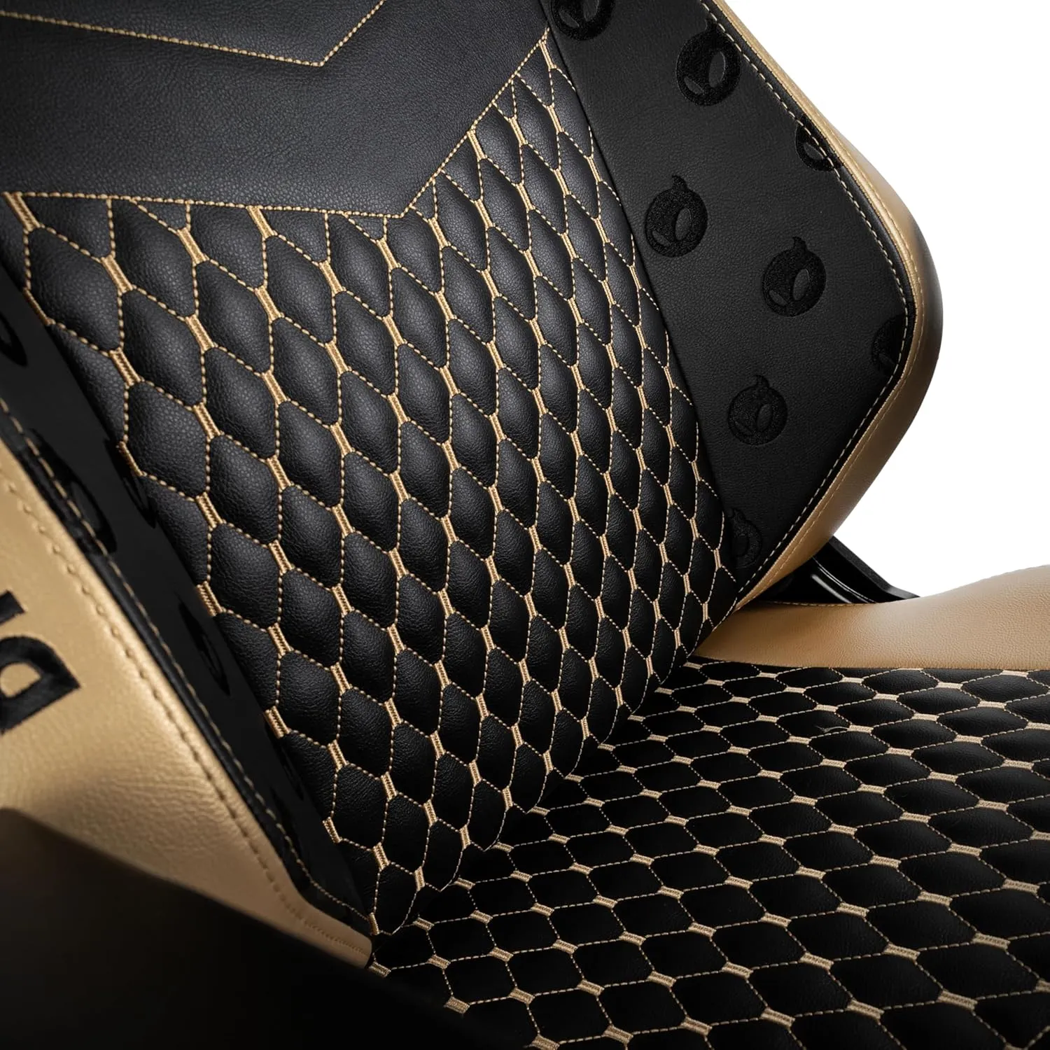 noblechairs Hero Dignitas Edition Gaming Chair - Ergonomic Design with 4D Armrests, Adjustable Lumbar Support, Magnetic Customization, Durable PU Leather, Black/Gold - Supports 150 kg / 330 lbs