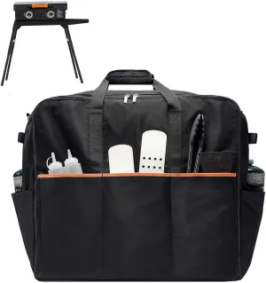 NOELIFE Upgraded Carry Bag for Blackstone 22 inch Griddle & 17 inch Grill with Hood on Stand, Reinforced Hardware & Rip-Proof Heavy Duty Fabric, Outdoor Tabletop Grill Carrying Case, Black (Bag Only)