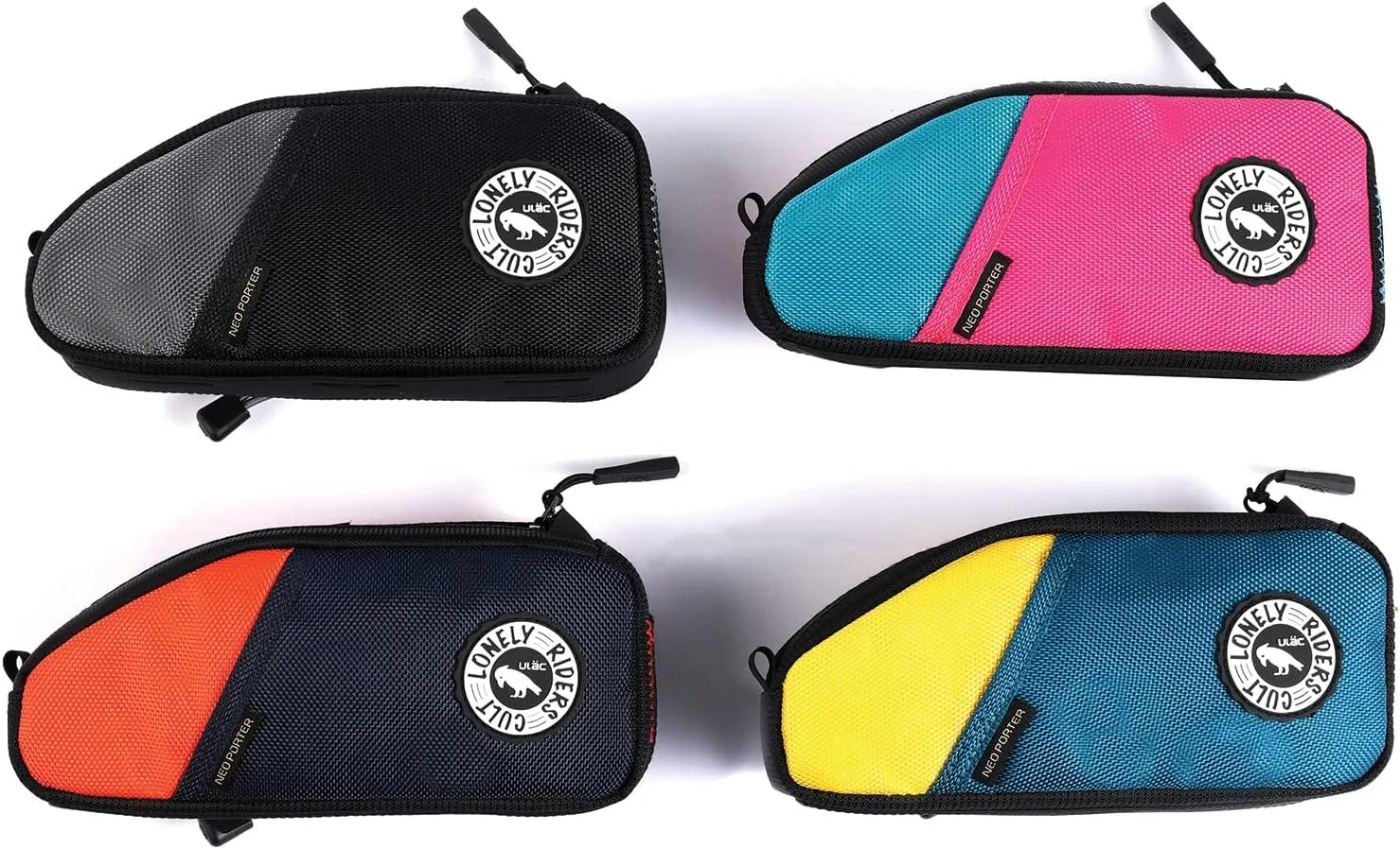 NOMADPAK: TREKKING PRO 1.2L Top Tube Bag (Navy-Orange)