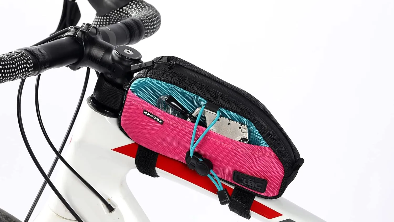NOMADPAK: TREKKING PRO 1.2L Top Tube Bag (Navy-Orange)