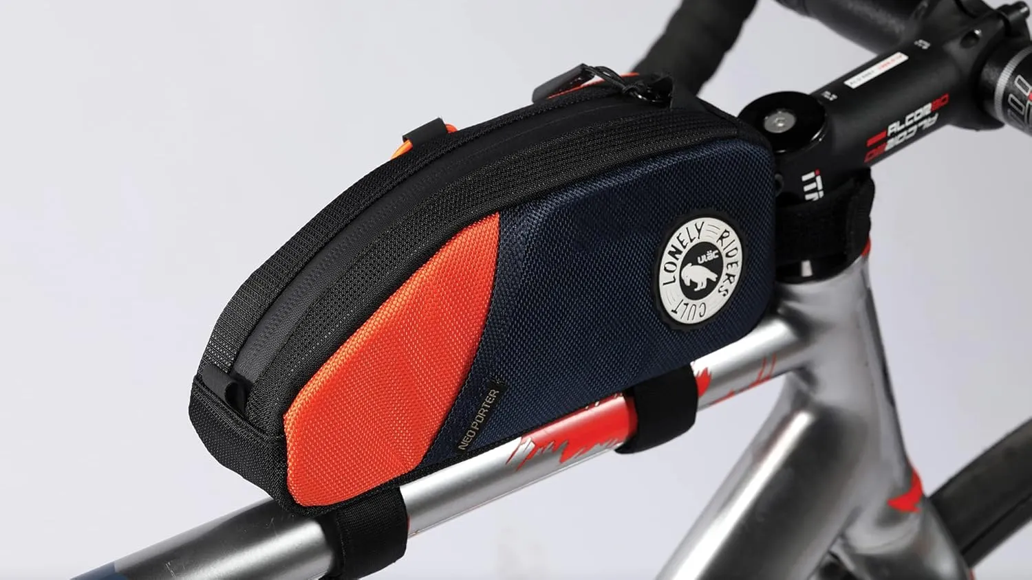 NOMADPAK: TREKKING PRO 1.2L Top Tube Bag (Navy-Orange)