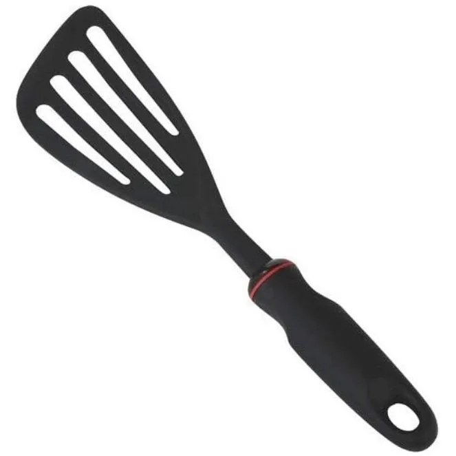 Norpro 12" Long Grip-EZ Handle Slotted Nylon Turner Spatula