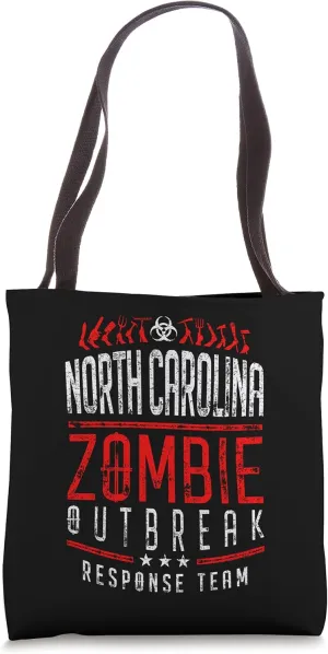 North Carolina Zombie Outbreak Response Team Halloween Tote Bag