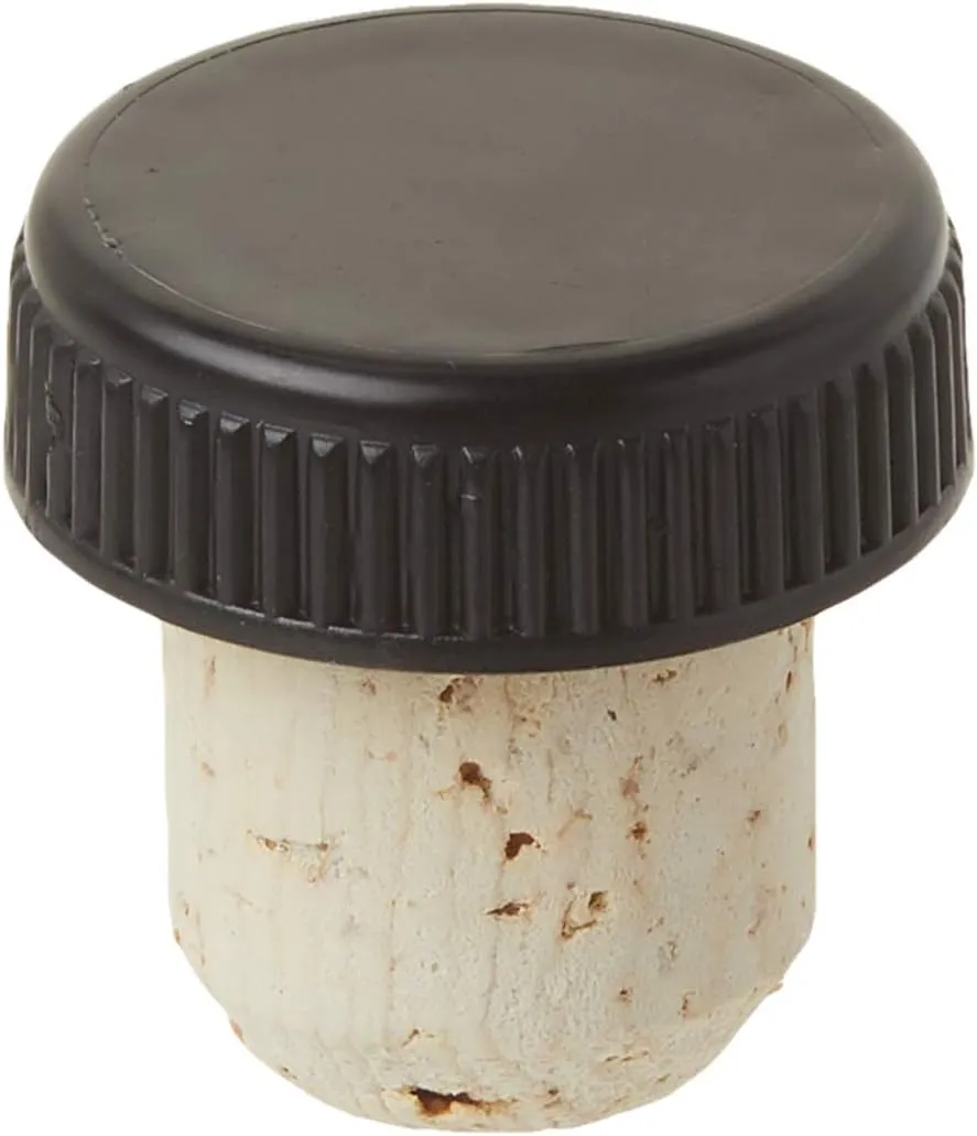 North Mountain Supply - TCNT-12 Bar Top Tasting Corks - Natural Cork with Plastic Tops - Bag of 12