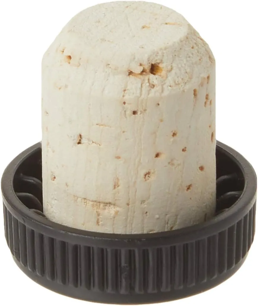 North Mountain Supply - TCNT-12 Bar Top Tasting Corks - Natural Cork with Plastic Tops - Bag of 12