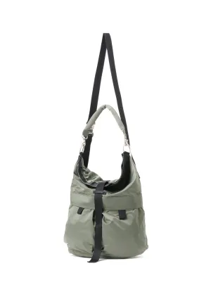 NYLON TWILL 2WAY HELMET SHOULDER BAG
