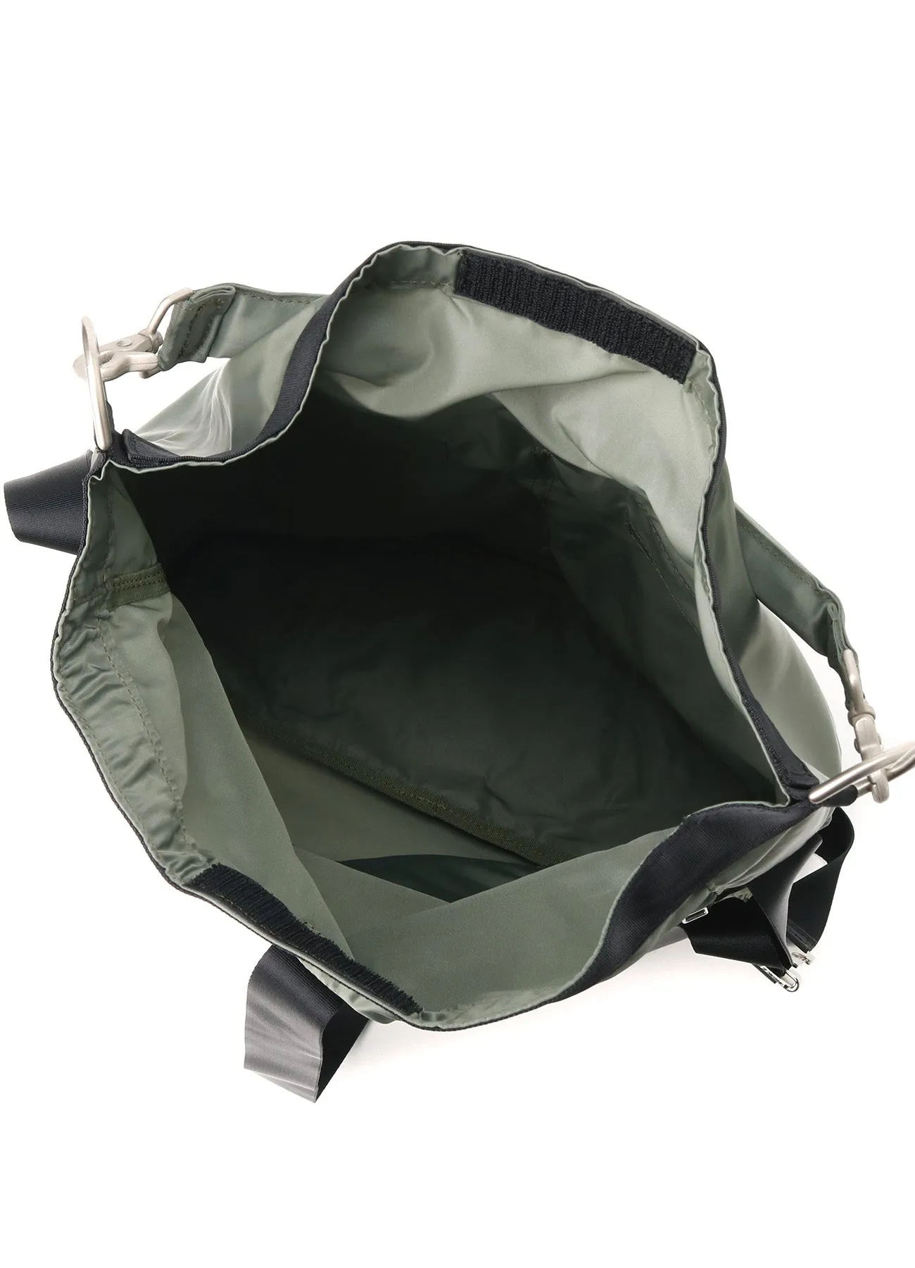 NYLON TWILL 2WAY HELMET SHOULDER BAG