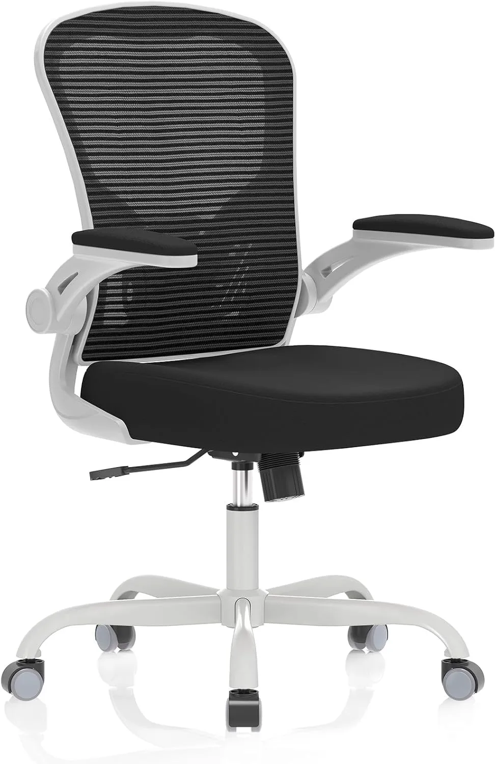 Office Chair, Ergonomic Desk Chairs 330LBS Capacity High Back Mesh Computer with Flip-up Armrests, Comfy Work with Adjustable Lumbar Support, Rolling Swivel Executive Task