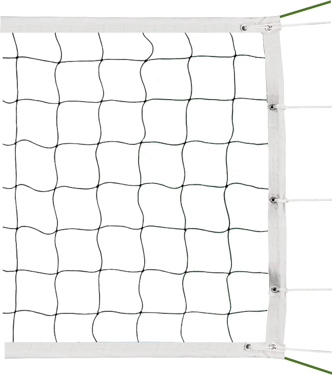 Official Tournament Volleyball Net Outdoor with Tear-Resistant Border| 2 Aircraft Wire Rope Top & Bottom, Heavy Duty 32x3FT Volleyball Net for Backyard Schoolyard Beach, Pro Volleyball Net