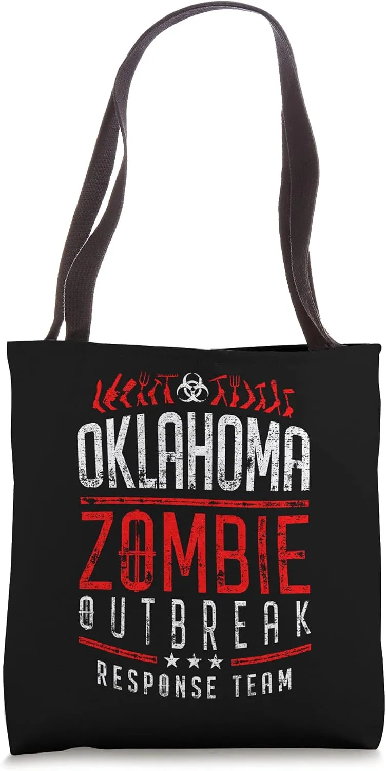 Oklahoma Zombie Outbreak Response Team Halloween Tote Bag
