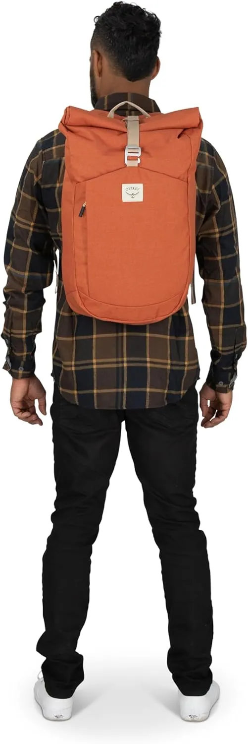 Osprey Arcane Roll Top Commuter Backpack, Porcelain Orange Heather