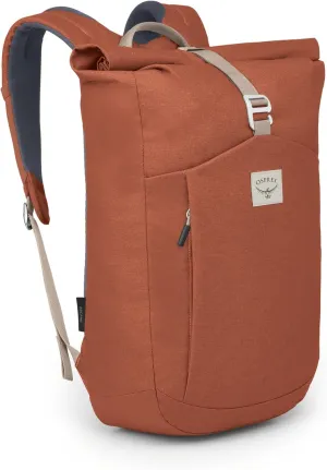 Osprey Arcane Roll Top Commuter Backpack, Porcelain Orange Heather