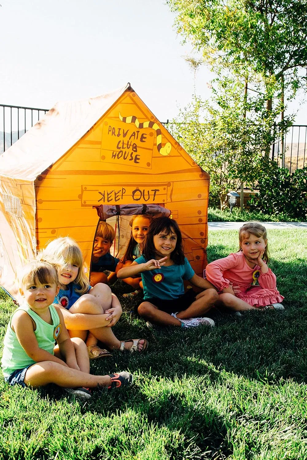 Pacific Play Tents 60801 Kids Club House Playhouse, 50" x 40" x 50" New Size