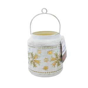 (Parent-Ge3062) Metal Winter Lantern