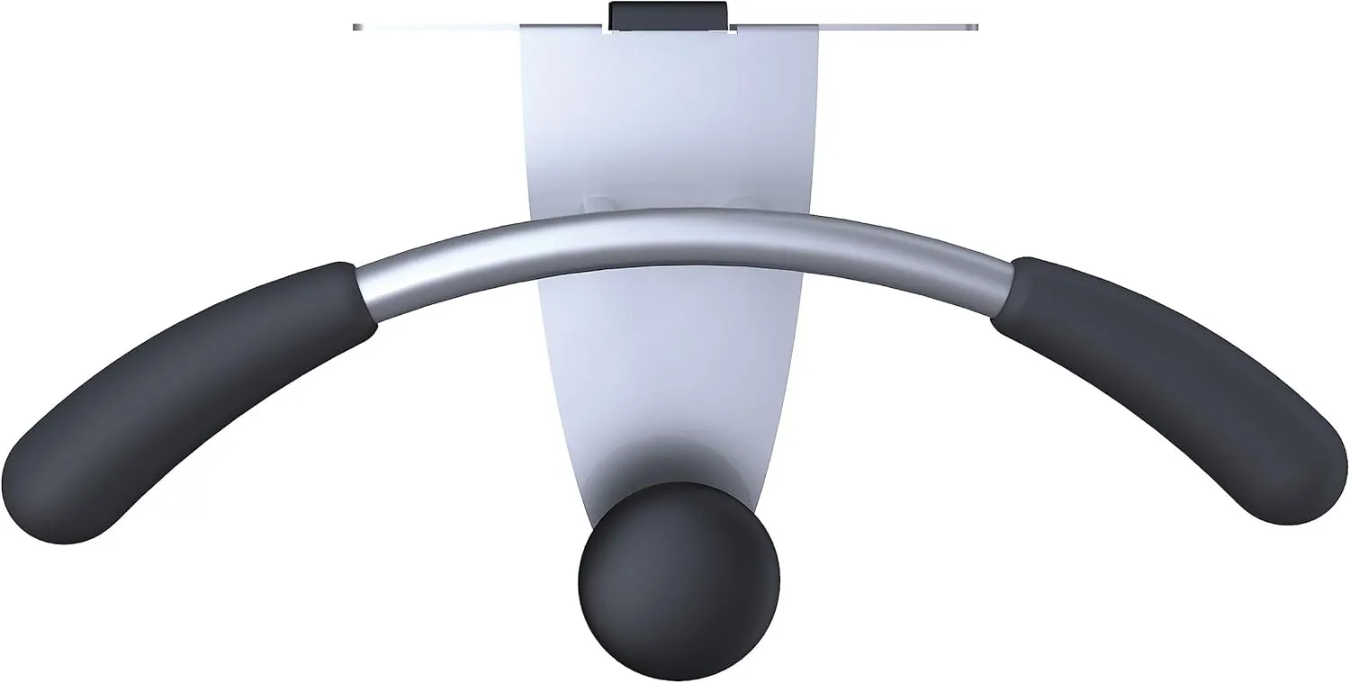 Partition and Over-the-Door Hook Hanger - Heavy-Duty Organizer for Coat, Towel, Bag, Robe - Metallic Gray and Black - PMMOUSPART