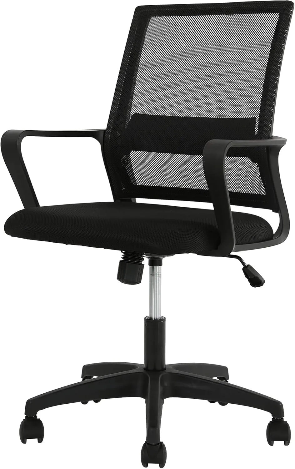 PayLessHere Gaming Chair Ergonomic Computer Chair Office Chair Video Game Chairs with Lumbar Support Desk Chair Armrest Mid Black Cushion Swivel Rolling Chair with Wheels for Home Office(Black)