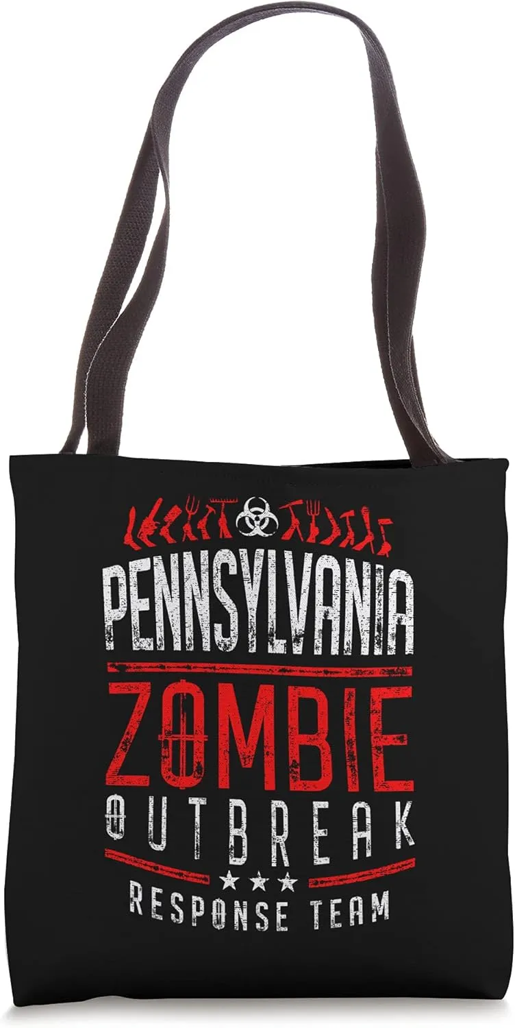 Pennsylvania Zombie Outbreak Response Team Halloween Tote Bag