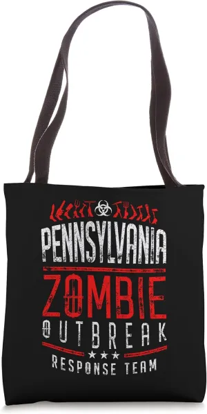 Pennsylvania Zombie Outbreak Response Team Halloween Tote Bag