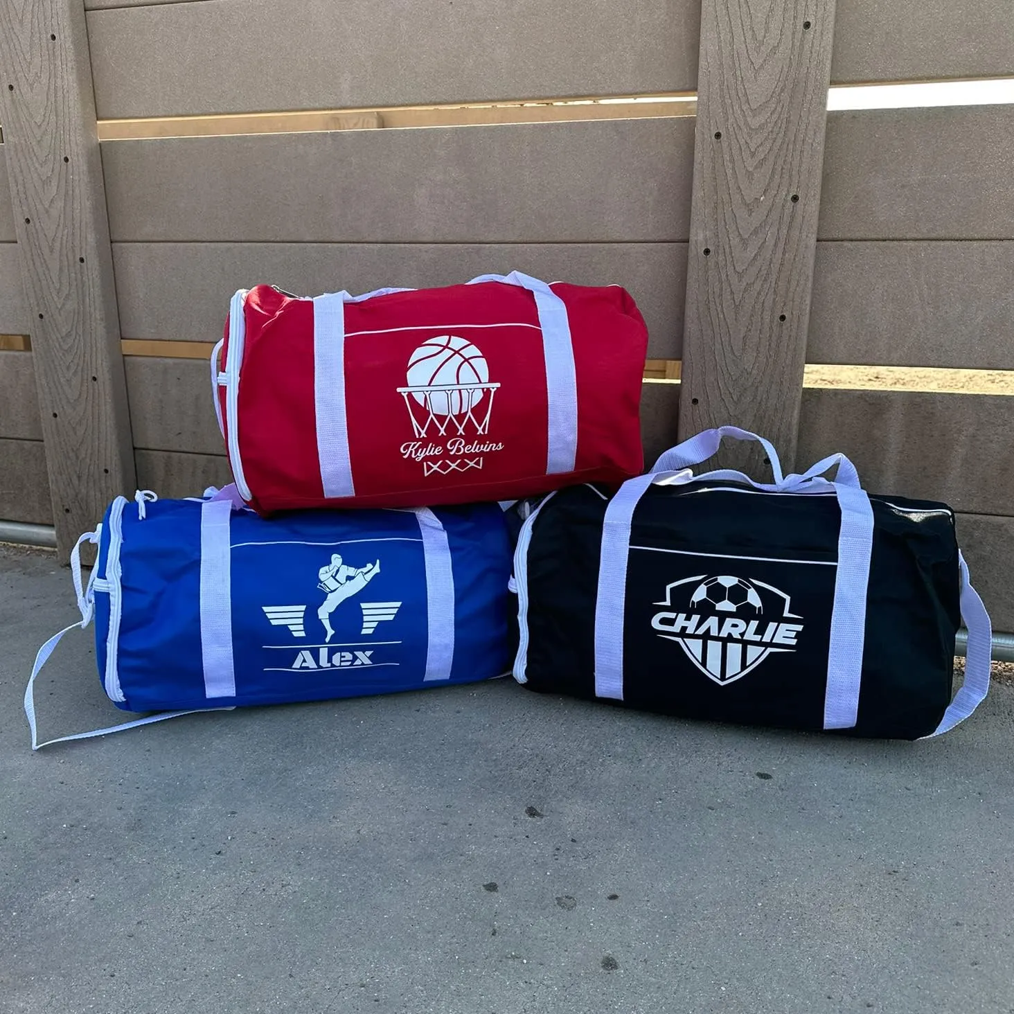 Personalized Sport/Gym Roll Duffel Bag - Boxing