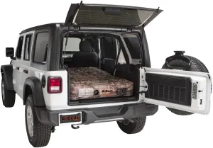 Pittman Outdoors AirBedz Rear Seat Air Mattress for SUV & Crossovers, Built-in Air Pump, Storage Bag, Patch Kit,Camo, 66" L x 52" W x 10" H, One Size, Camouflage