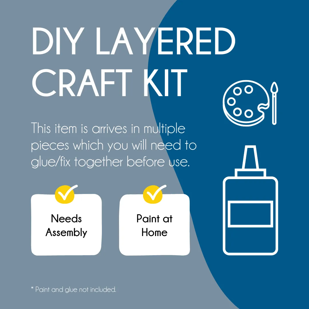 Plywood 3D Lantern Kit - Trees
