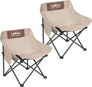 Portable Camping Chair, Outdoor Folding Chair, Oxford Cloth Backpacking Chair with Aluminum Frame,264lbs Support,No Installation Required
