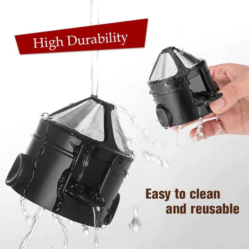 Pour Over Coffee Maker Portable Coffee Dripper Filter Foldable Mini Collapsible Paperless Serve Reusable Travel Camping