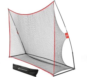 Practice Golf Hitting Net by Day 1 Sports - Large 10’ x 7’ - Portable Carry Bag - Indoor or Outdoor Use - Quick and Easy Assembly - Durable Golf Practice and Training Equipment, Personal Driving Range