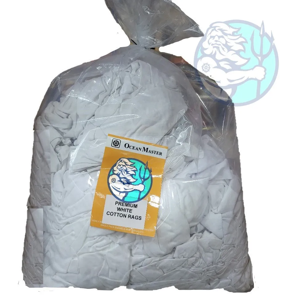 PREMIUM WHITE COTTON RAGS OCEANMASTER 4.5KG