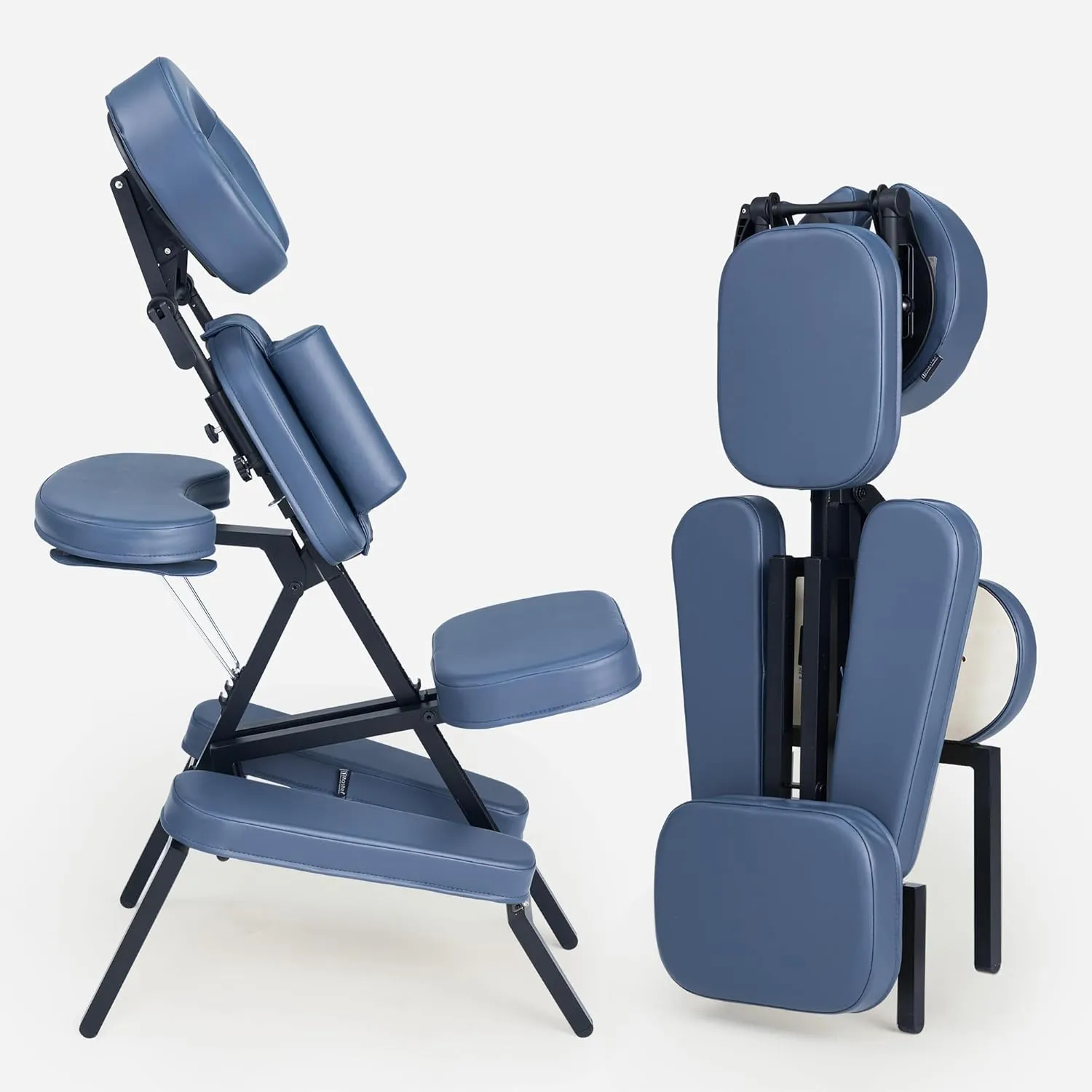 Professional Lightweight Portable Massage Chair-Folding Foldable Aluminum Adjustable Tattoo Chair with Wheeled Carrying Case, Aluminum (Pro Chair)