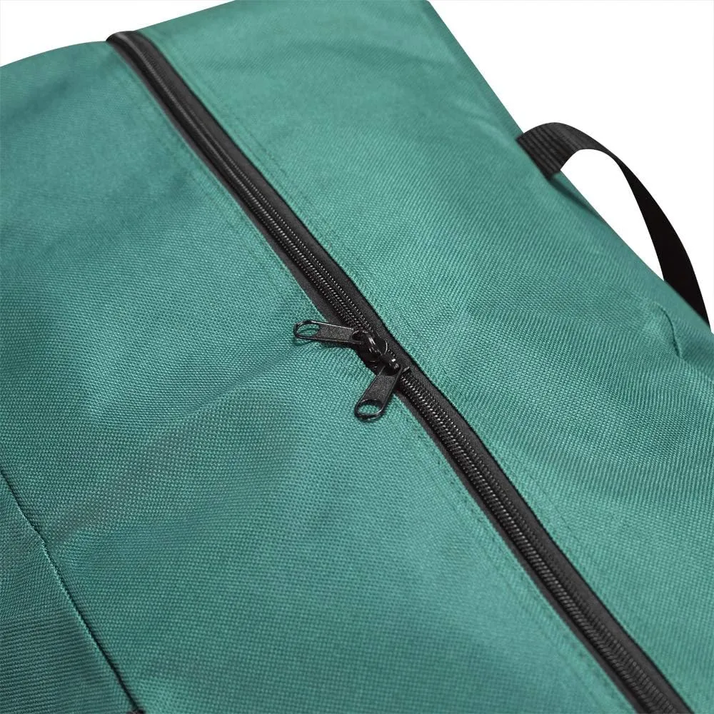 ProPik Christmas Ornaments Accessories Storage Bag Tear-proof Polyester Material 15” X 9.8” X 18.1” with Handles and Full Length Zipper (Green)