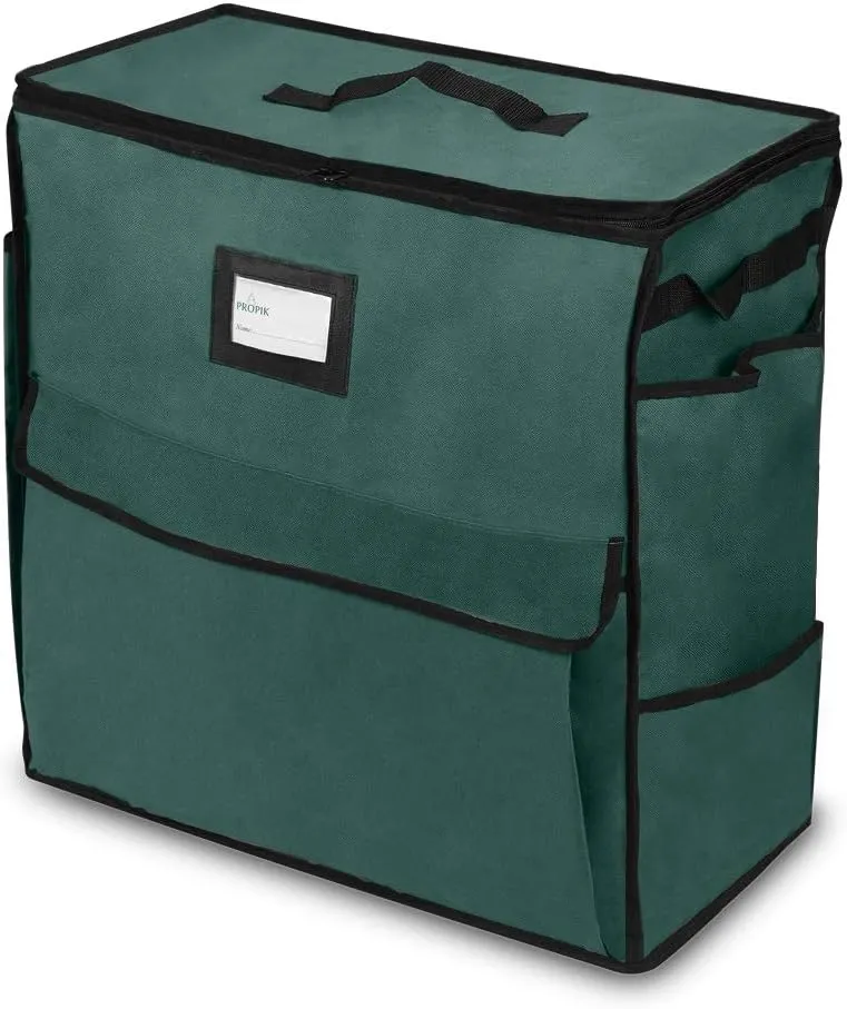 ProPik Unique Holiday Storage Organizer for Gift Bag and Wrapping Accessories (Green)