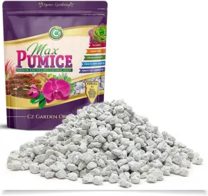 Pumice Stone Grow Media - Made in USA for Bonsai • Succulents • Cactus • Orchids - Horticultural Soil Amendment Additive Conditioner for Indoor and Outdoor Plants and Flower Gardens. OMRI Listed