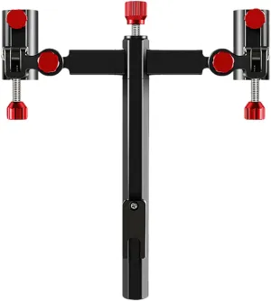 QINGFAN Fishing Rod Holder Adjustable Rotating Bracket Double Fortresses Bracket Fishing Tackle Accessories Easy to Use