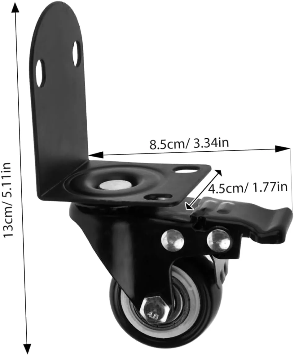 Quiet Rolling Casters for Luggage Furniture Set of Swivel Wheel for Smooth Mobility