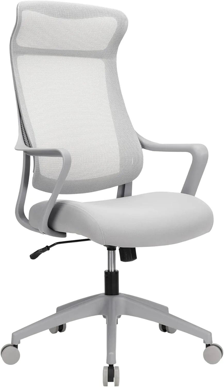 Realspace® Lenzer Mesh High-Back Task Office Chair, Gray, BIFMA Compliant