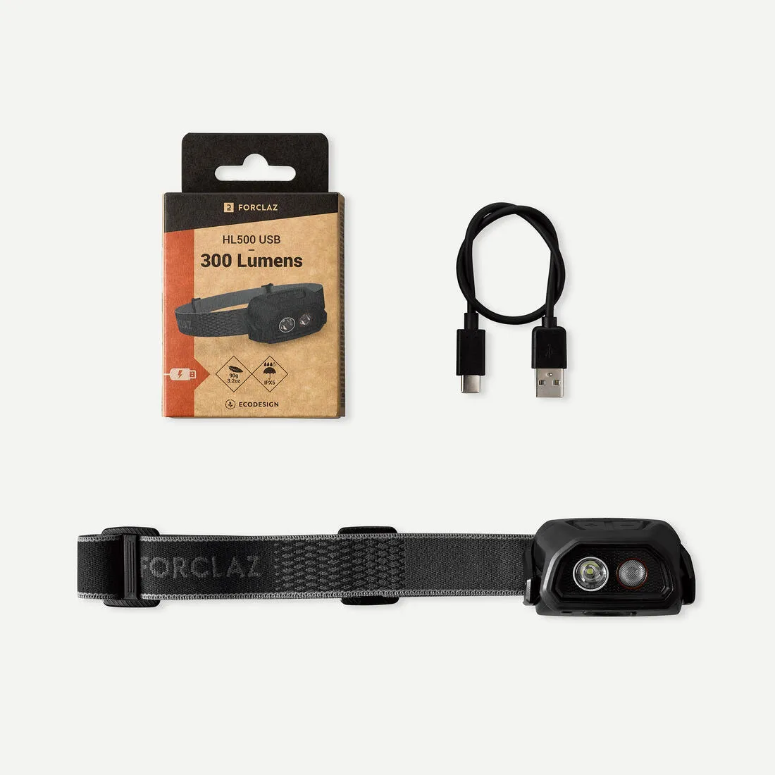 Rechargeable Headlamp USB V3 300 Lumens - HL500