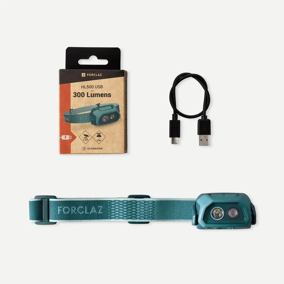 Rechargeable Headlamp USB V3 300 Lumens - HL500