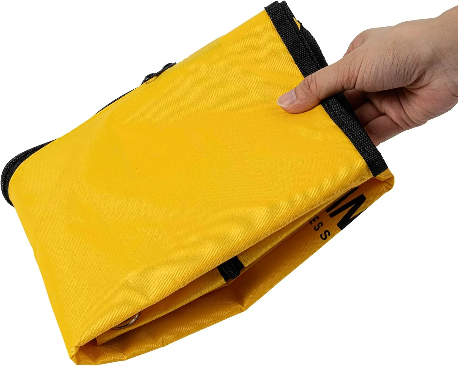 Restaurantware-Janitor CART Bag ONLY: Clean Tek Professional 18 Gallon Janitorial Cart Bag, 1 Heavy-Duty Bag with Zipper - Janitor Cart Sold Separately, Durable, Yellow Plastic Replacement Bag