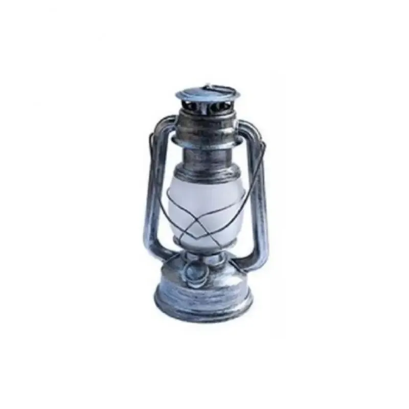 Retro Vintage Camping Hanging Lantern Battery LED Flame Warm Light