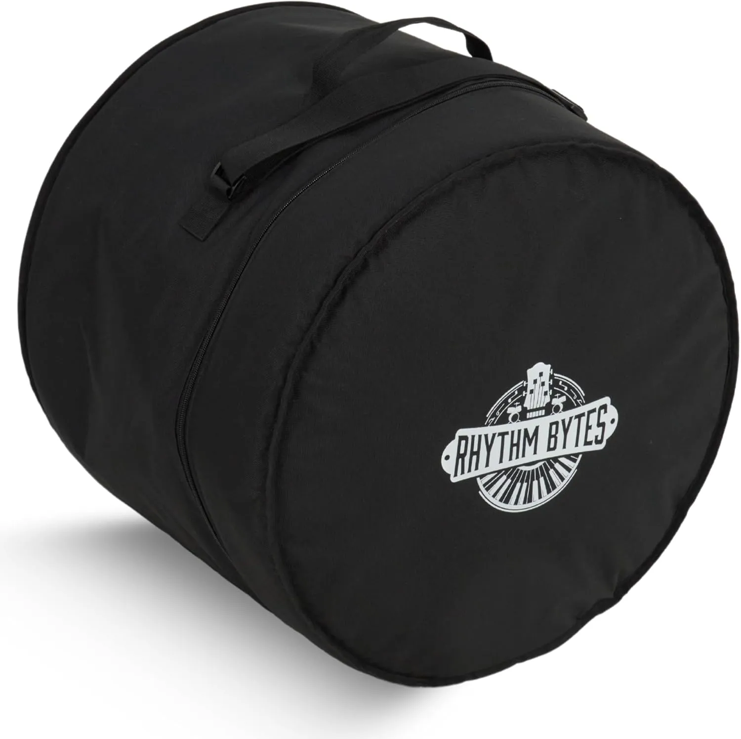 Rhythm Bytes 14-Inch Floor Tom Bag – Premium Padded Drum Case for 14x14 or 14x12 Floor Toms, 10mm Thick Padding, Heavy-Duty & Water-Resistant Construction
