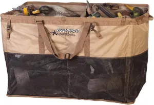 Rig'Em Right Waterfowl Foldable Tanker XL Bird Hunting Decoy Bag with Two-Man Carrying Handles and Large Padded Shoulder Straps - Holds 48 Duck Floaters in Open Position and 36 when Closed