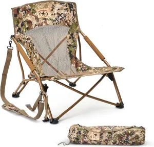 Rig'Em Right Waterfowl Turkey Hunting Go Seat with Steel Frame and Carrying Straps, Gore Optifade Subalpine