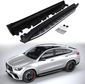 Running Boards Fit for 2020-2024 Mercedes-Benz GLE Coupe AMG 53 63 Nerf Bars Side Steps