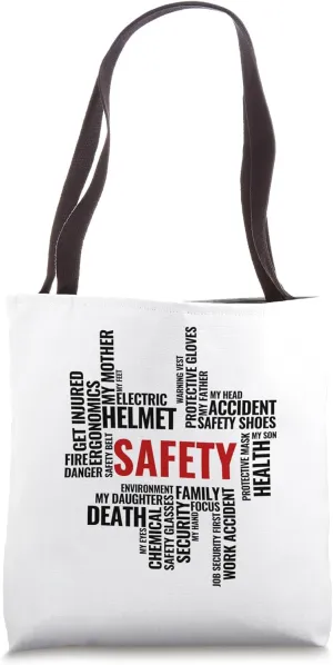 Safety Terminologies | Safety Campaign Streetwear Gift Ideas Tote Bag