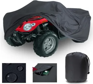 SBU 4 Wheeler ATV Cover Compatible for Arctic Cat 650 H1 4x4 TRV PLUS LE Quad All Terrain Vehicles 2007. Strong All Weather Protection