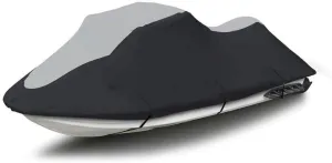 SBU Super Heavy-Duty PWC 600D Jet SKI Cover Compatible for Sea Doo Sea-Doo GTX 2000, RXT 2004-2008 Watercraft Cover Black/Grey