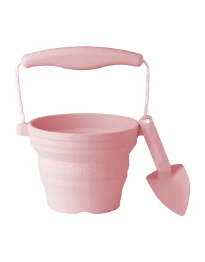 Scrunch Seedling Pot   Trowels - Dusty Rose