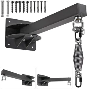 SELEWARE Wall Mount Heavy Bag Hanger Heavy Duty Punching Bag Hanger Adjustable Boxing Bag Bracket for Home Gym Indoor Outdoor Boxing, Muay Thai and MMA Training
